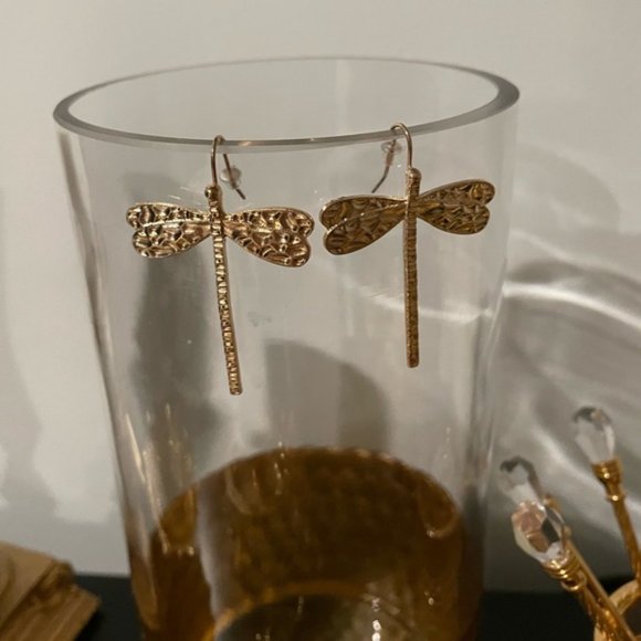 Dragonfly Drop Earrings - Picture 9 of 10